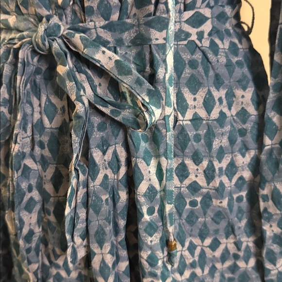 Anthropologie Calanthe Mini Shirt Dress Blue SZ Large - Picture 5 of 12